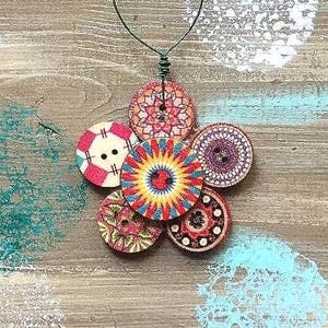 Handmade Button Ornament-Mini Flower