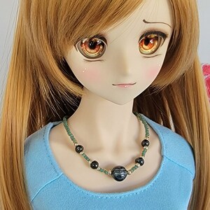 Black Freshwater Pearl Necklace for Smart Doll & Dollfie Dream
