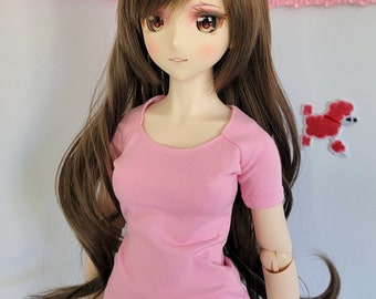 Powder Pink Raglan Shirt for Smart Doll and Dollfie Dream
