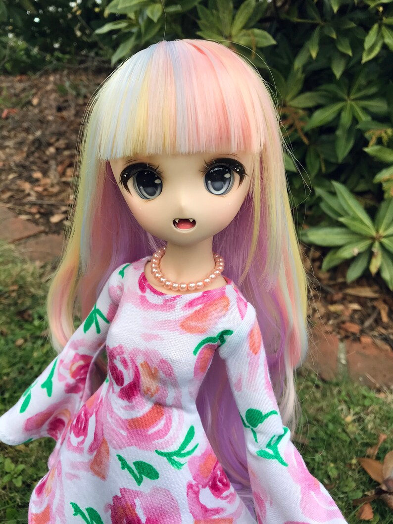 Rose Pearl Necklace for BJD and Vinyl Dolls