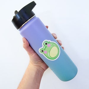 Frog Squishmallow Sticker – Cute Fuzzamallows Stuffed Animal Parody – Squishy Frog Vinyl Decal, Waterproof & UV Resistant image 6