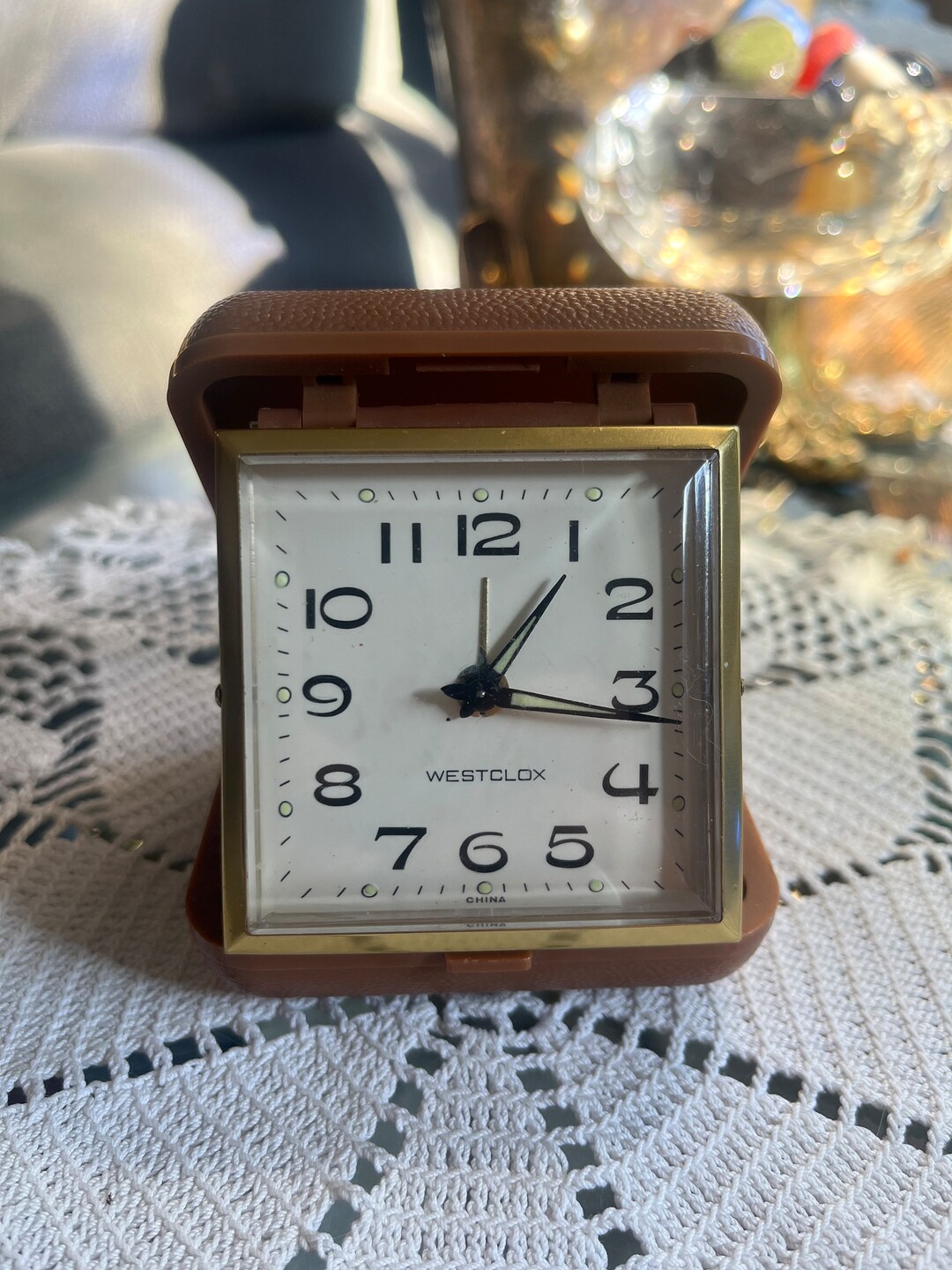 Westclox travel alarm clock etsy