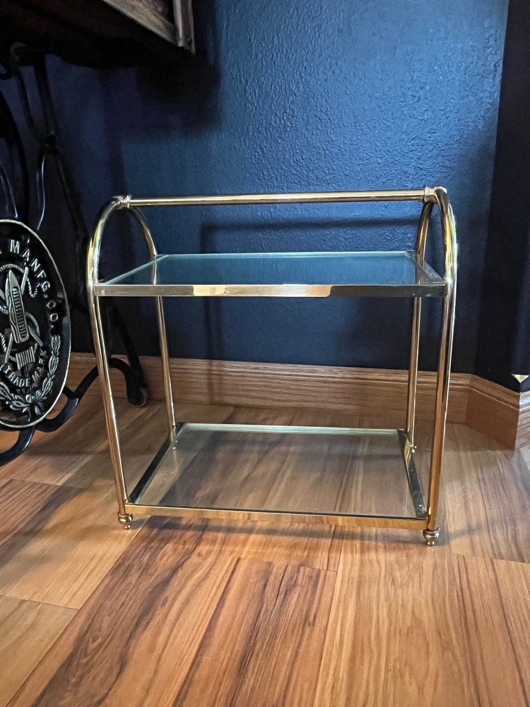 Vintage Brass Vanity Shelf Etsy
