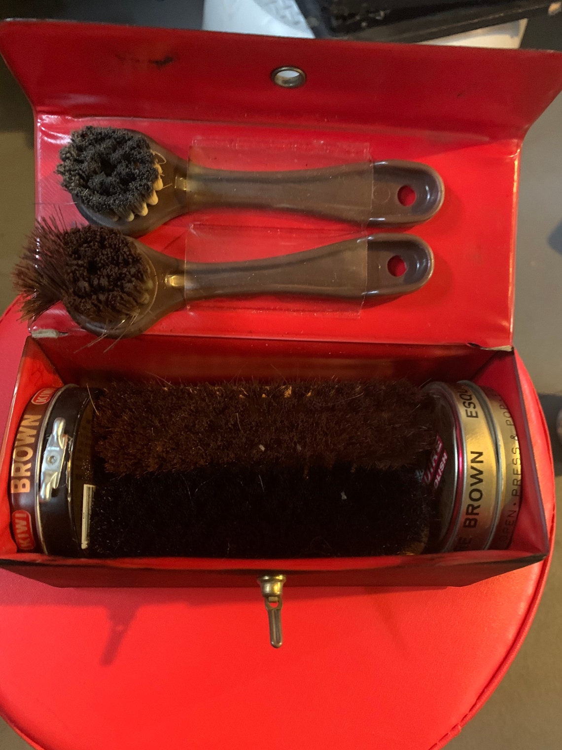 Vintage Kiwi Shoe Shine Kit Etsy
