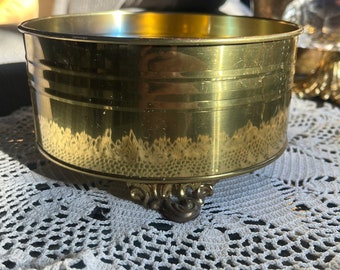 FTDA Footed Brass Planter