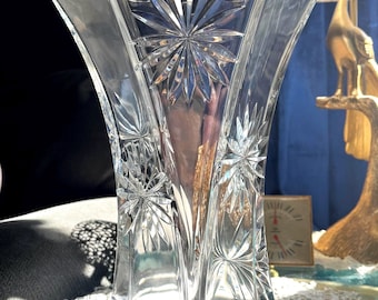 Large Bohemia Crystal Vase