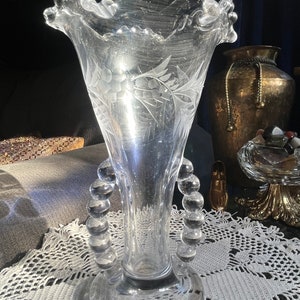 Imperial Glass Co. Candlewick Vase
