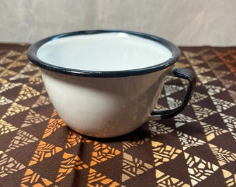 White Enamel Cup