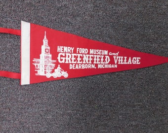 HENRY FORD MUSEUM (and Greenfield Village)  Vintage Pennant