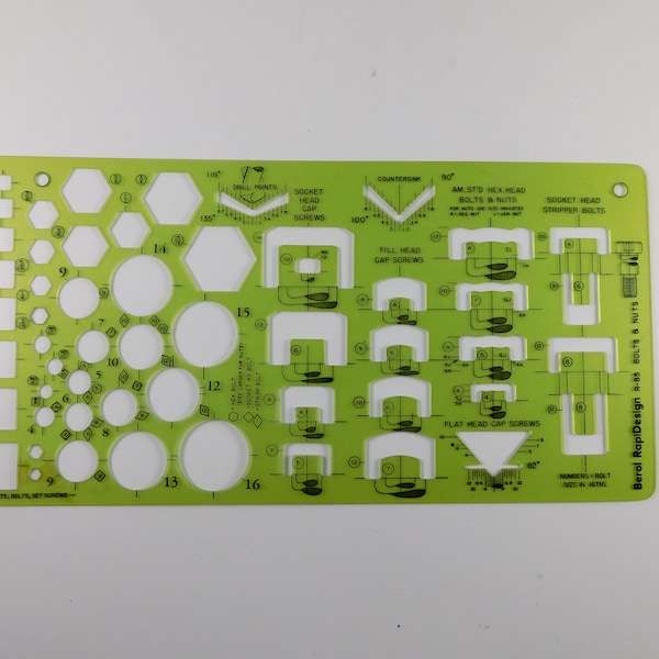 Mechanical Drawing Template - Etsy