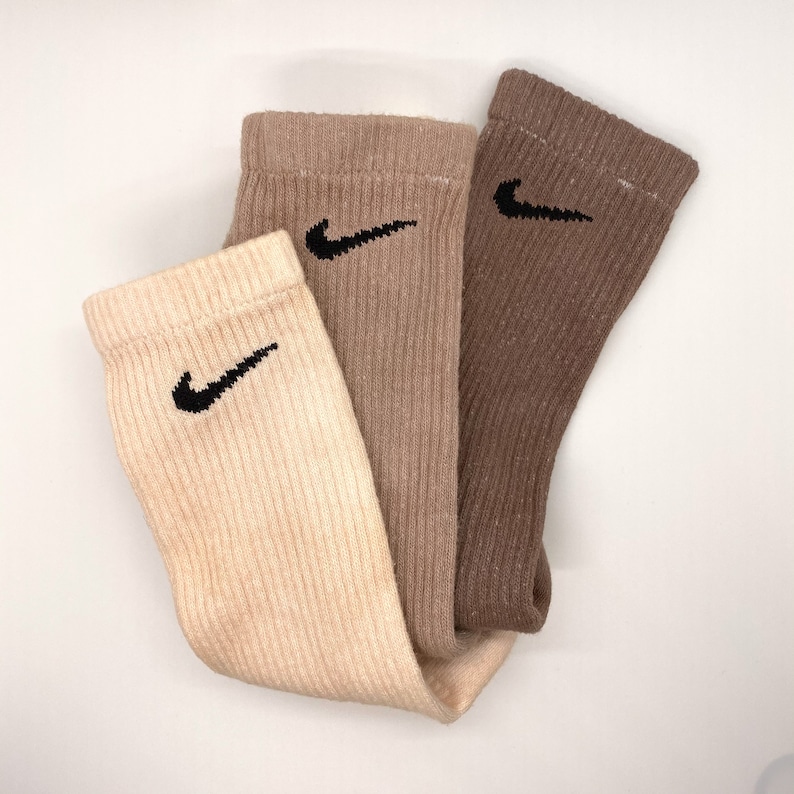 Earth Tones 3 Pack Nike Solid Dye Crew Socks 