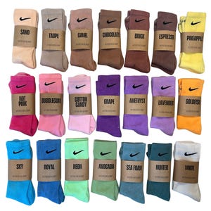 Hand Dyed Nike Dri-Fit Socks
