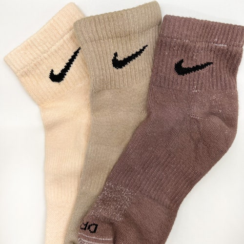 Earth Tones Ankle Socks 3 Pack Nike Socks Etsy