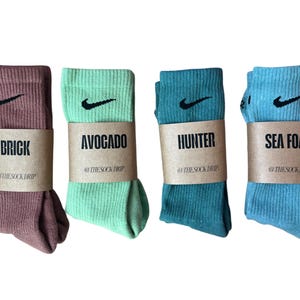 Forrest Tones 4 Pack Solid Dye Crew Socks