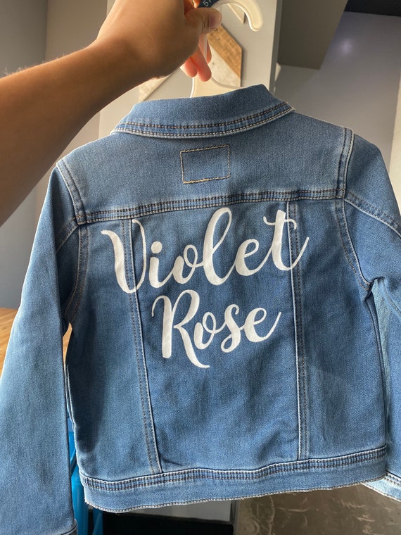 custom baby jean jacket