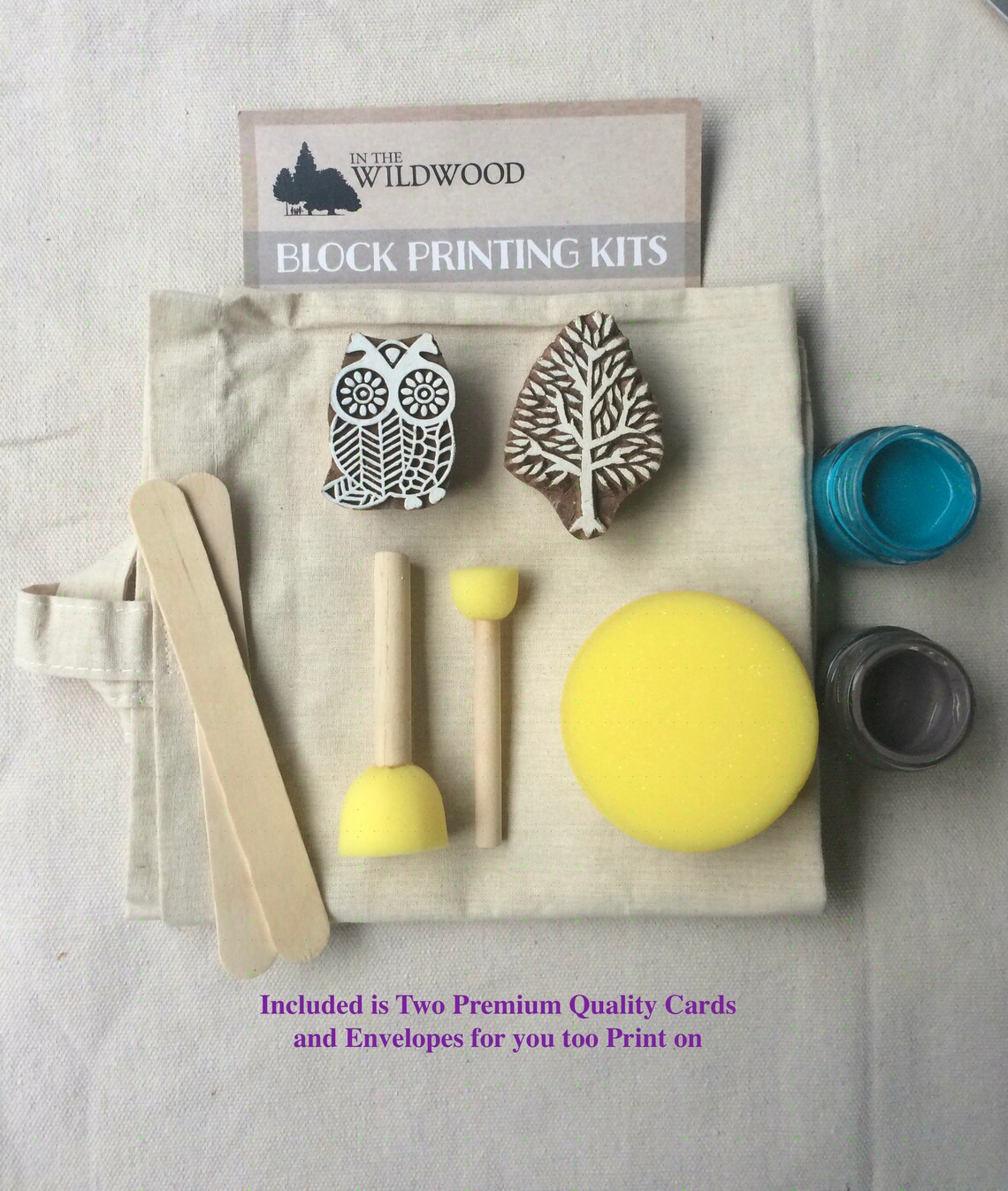 Complete Block Printing Kit for adults & kids DIY Craft Kit Etsy