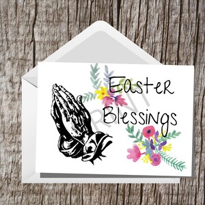 Printable Easter Blessings 5x7 Card
