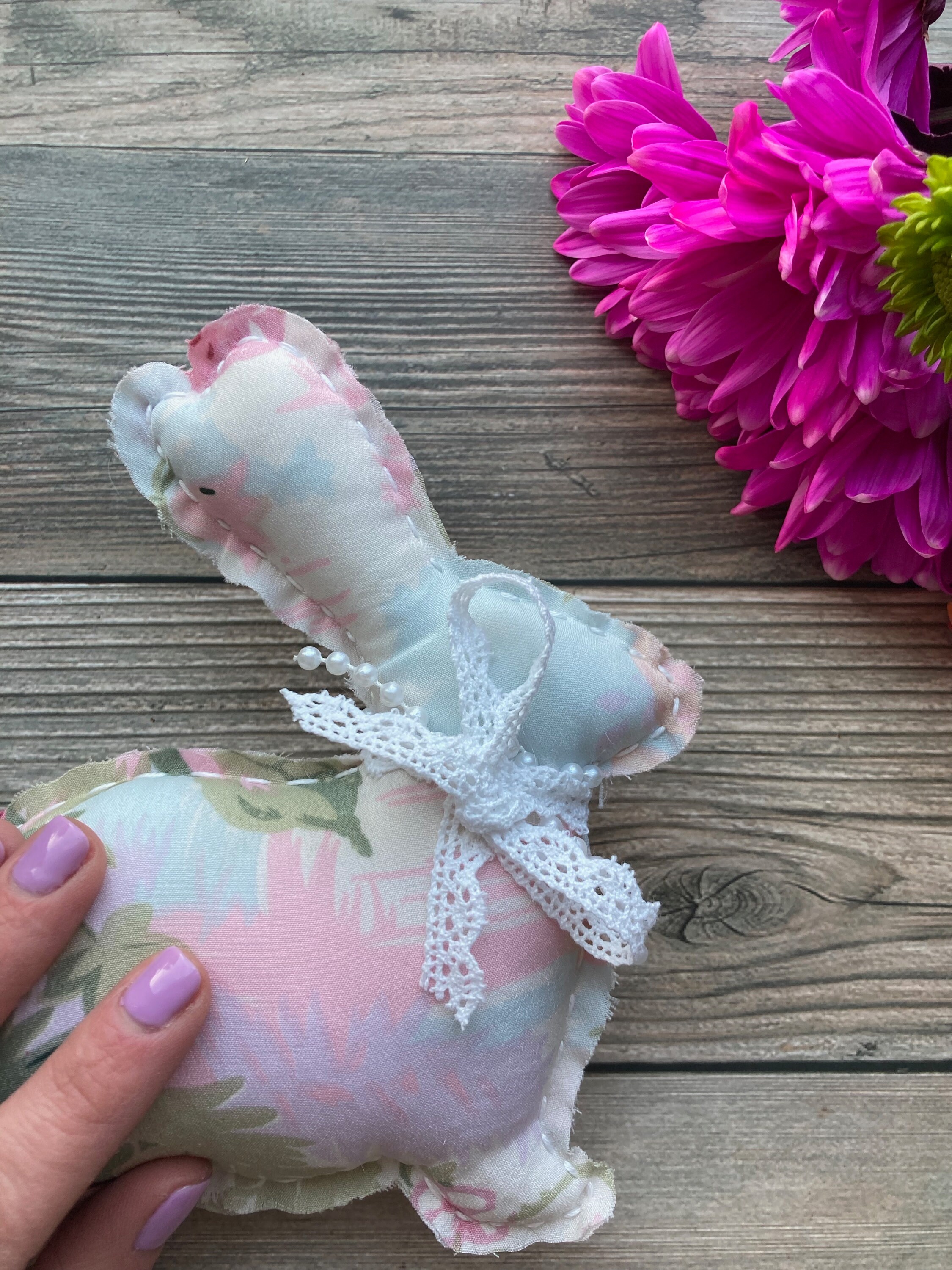 Fancy Bunnies | Farmhouse Bunny | Shabby Chic Bunny | Pink Easter ...