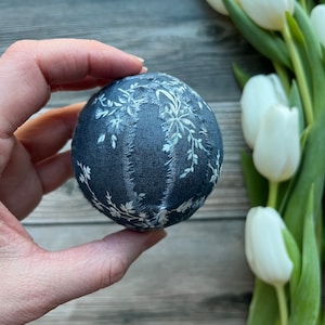 Blue toile Decor ball
