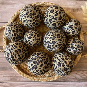 Animal Print Rag Ball | Leopard Print Bowl Filler | Cheetah Print Decor