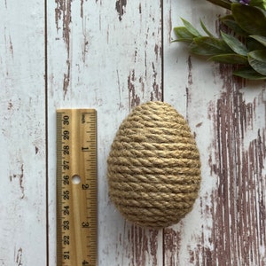 Farmhouse Eggs Twine Eggs Macrame Eggs Neutral Easter Decor image 5