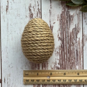 Farmhouse Eggs Twine Eggs Macrame Eggs Neutral Easter Decor image 6