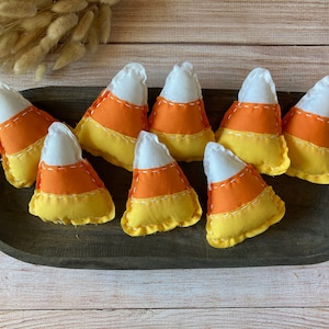 Candy Corn Bowl Filler | Halloween Tiered Tray Decor | Farmhouse Halloween Decor | Halloween Prim