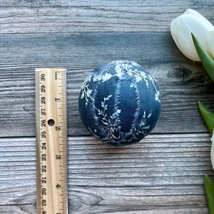 Blue toile Decor ball