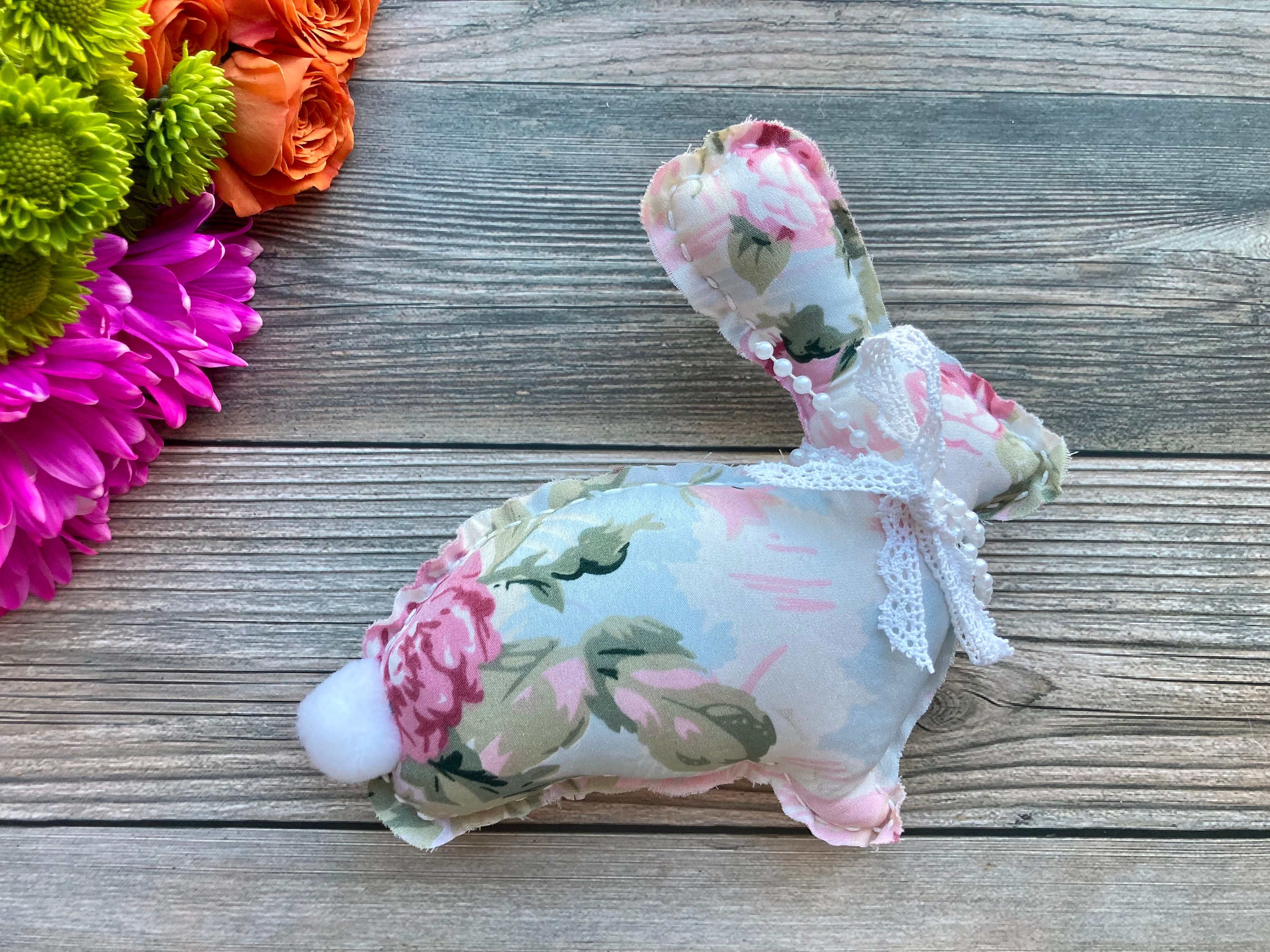 Fancy Bunnies | Farmhouse Bunny | Shabby Chic Bunny | Pink Easter ...
