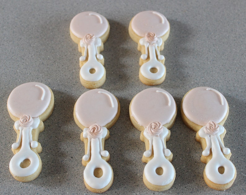 Royal Icing Baby Shower Rattle Cookie
