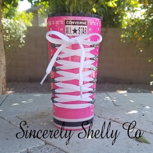 Sneaker Tumbler, Tennis Shoe Tumbler, Sneaker Cup, Tennis Shoe Cup, Shoe Tumbler, Shoelace, Shoe Cup, 3D Tumbler, Personalized Tumbler