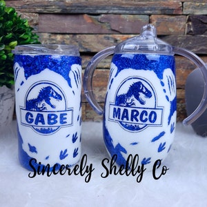 Dinosaur Tumbler, Jurassic Tumbler, Kids Cup, Kids Tumbler, Sippy Cup Dinosaur, Walk in the Park Tumbler, Boy Tumbler, Custom Kids Cup