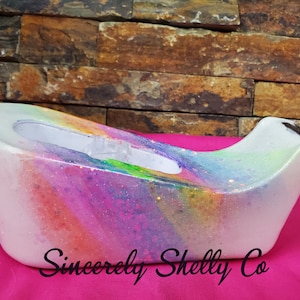 Rainbow Burst Tape Dispenser – Glitter Tape Dispenser – Custom & Personalized Gift