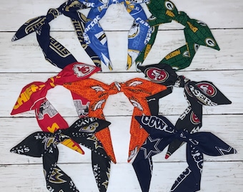 Tie Knot NFL Hoofdbanden | Kansas City Chiefs, Buccaneers, Broncos, Cowboys, Rams, Chargers, Packers, Falcons Superbowl 2022