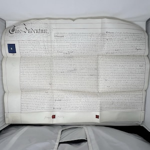 Escritura hipotecaria inglesa antigua de 1870 – Ramsgate, Kent – Documento victoriano original con sellos de cera – Dark Academia – Arte mural histórico