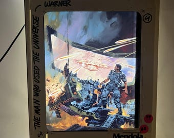 Paul Alexander Sci-Fi Cover Art Transparency Man Who Used Universe Warner 1983