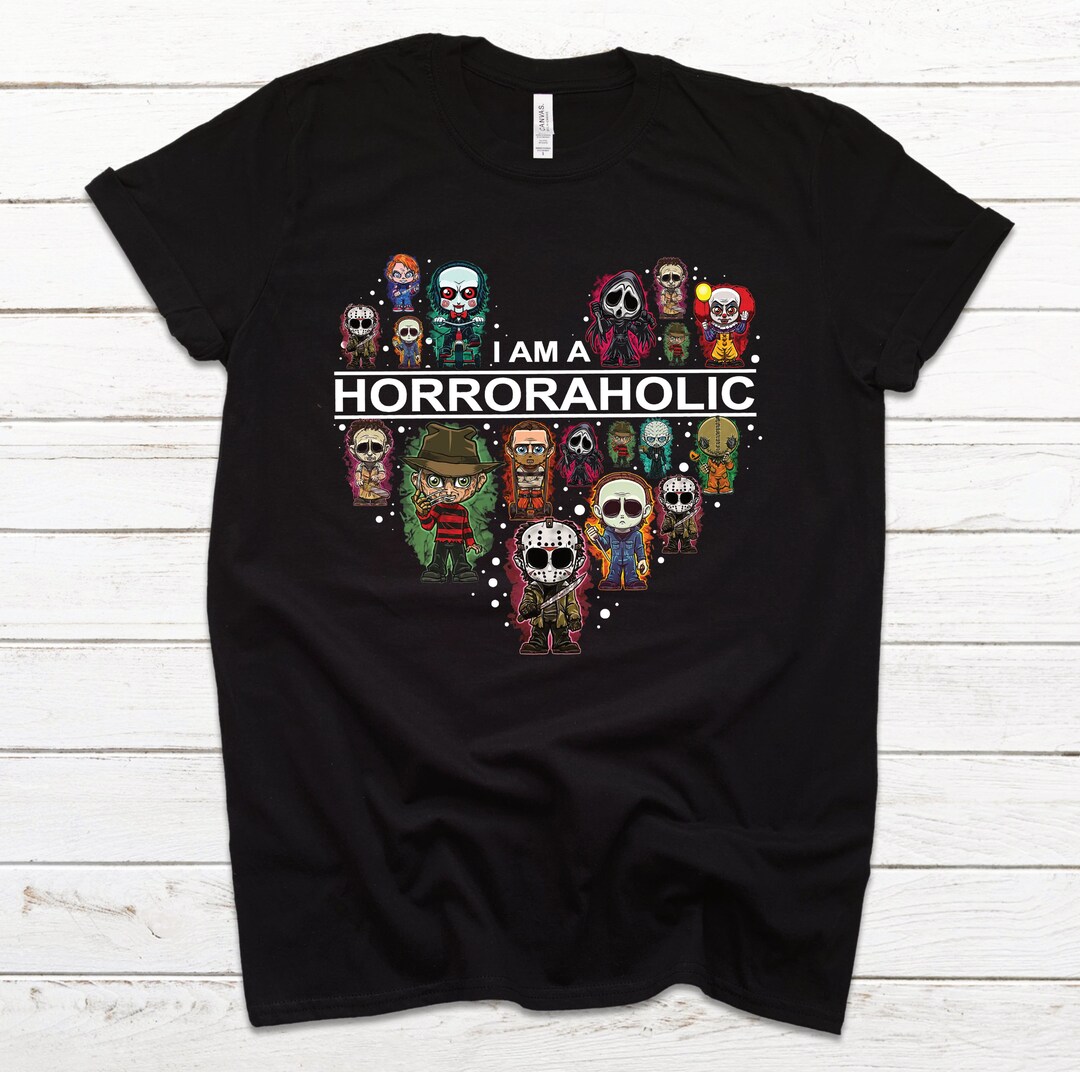 Horror Shirt Horroraholic Horror Movies Halloween Horror - Etsy