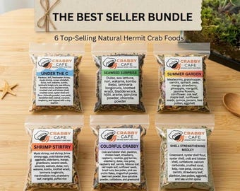 Best Sellers Bundle | Hermit Crab Food | Complete Diet Variety Mix