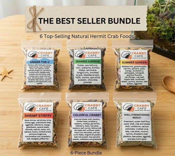 Best Sellers Bundle | Hermit Crab Food | Complete Diet Variety Mix