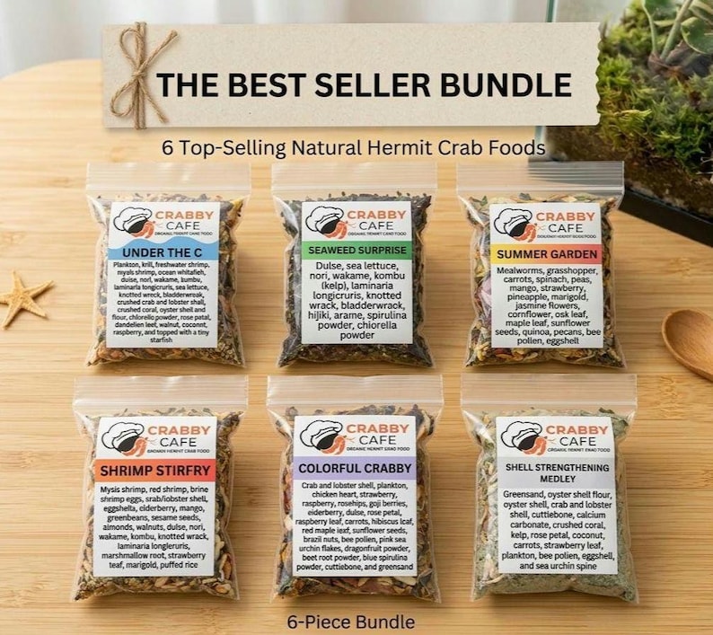Best Sellers Bundle | Hermit Crab Food | Complete Diet Variety Mix image 1