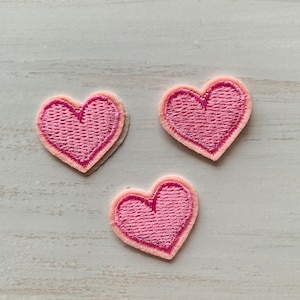 Embroidered  Iron-On Patch  3 set of heart