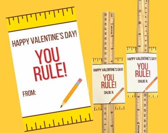 You Rule Valentine - 4 per sheet