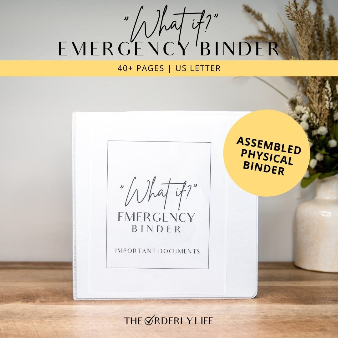 What If Emergency Binder