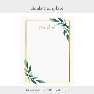 Goals Template PRINTABLE goal planning kit goal worksheet image 5