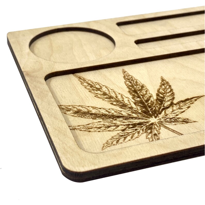 Customized Wooden Weed Rolling Tray Marijuana Laser Cut Etsy