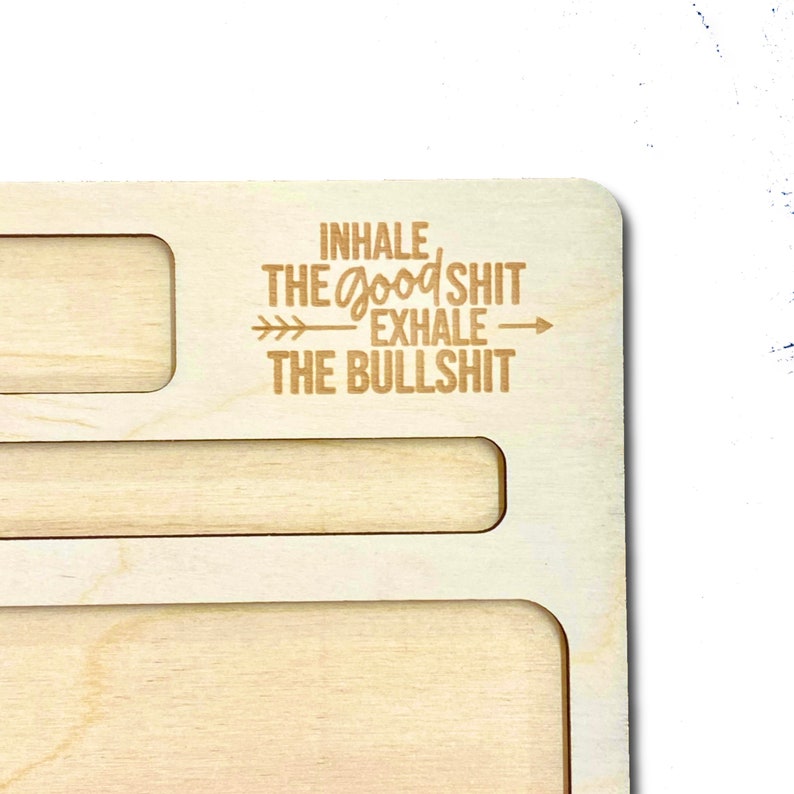 Handmade Wooden Weed Rolling Tray Marijuana Laser Cut Wood Etsy