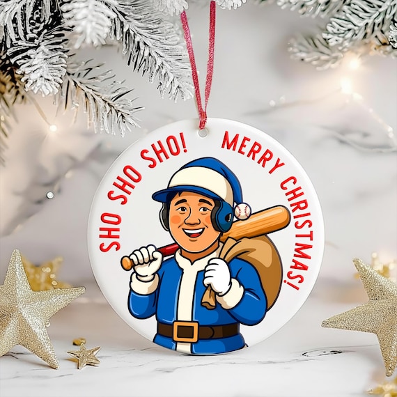 Sho Sho Sho Merry Christmas Ohtani Dodgers Christmas Ornament 2025
