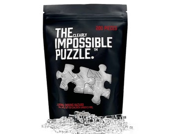 De duidelijk onmogelijke puzzel - Clear Impossible Jigsaw Puzzle Harde acrylpuzzels voor volwassenen Kerstcadeaus puzzels grappige unieke puzzels