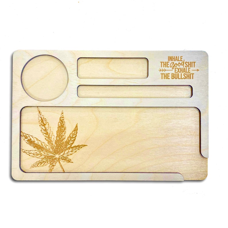 Handmade Wooden Weed Rolling Tray Marijuana Laser Cut Wood Etsy