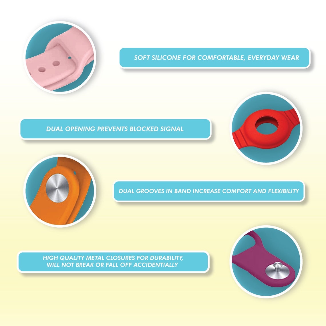 Apple Airtag Kids Bracelet 2 PACK Airtag Children's Etsy